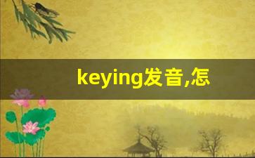 keying发音,怎么读,keying什么意思,keying例句用法-第1张图片-我的生活随想