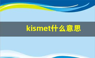 kismet什么意思,kismet中文翻译,kismet用法及例句,kismet怎么读-第1张图片-我的生活随想
