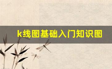 k线图基础入门知识图解(k线图基础入门知识图解视频)_https://www.taocizhiliang.com_设计报价_第1张