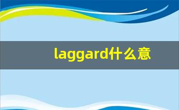 laggard什么意思,laggard中文翻译,laggard用法及例句,laggard怎么读-第1张图片-我的生活随想