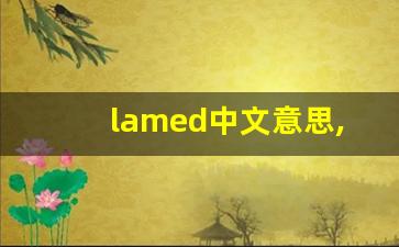 lamed中文意思,lamed中文翻译,lamed用法及例句,lamed语法-第1张图片-我的生活随想