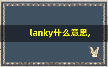 lanky什么意思,lanky中文翻译,lanky用法及例句,lanky怎么读-第1张图片-我的生活随想