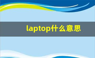 laptop什么意思,laptop中文翻译,laptop用法及例句,laptop怎么读-第1张图片-我的生活随想
