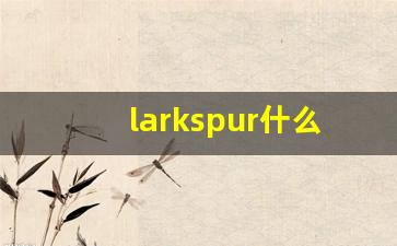 larkspur什么意思,larkspur中文翻译,larkspur用法及例句,larkspur怎么读-第1张图片-我的生活随想