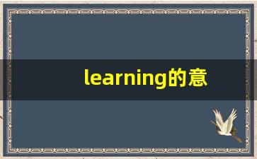 learning的意思,learning同义词,learning用法及例句,learning语法-第1张图片-我的生活随想