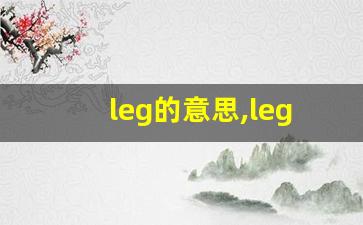 leg的意思,leg同义词,leg用法及例句,leg语法-第1张图片-我的生活随想