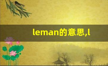 leman的意思,leman同义词,leman用法及例句,leman语法-第1张图片-我的生活随想