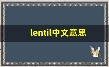 lentil中文意思,lentil中文翻译,lentil用法及例句,lentil语法-第1张图片-我的生活随想