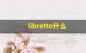 libretto什么意思,libretto中文翻译,libretto用法及例句,libretto怎么读-第1张图片-我的生活随想