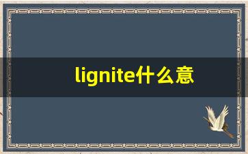 lignite什么意思,lignite中文翻译,lignite用法及例句,lignite怎么读-第1张图片-我的生活随想