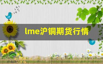 lme沪铜期货行情(沪铜期货今日价格)_https://www.ljyuan-tech.com_科创板_第1张