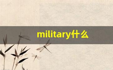 military什么意思,military中文翻译,military用法及例句,military怎么读-第1张图片-我的生活随想