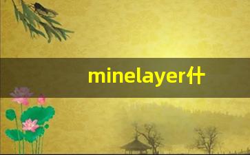 minelayer什么意思,minelayer中文翻译,minelayer用法及例句,minelayer怎么读-第1张图片-我的生活随想