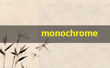 monochrome什么意思,monochrome中文翻译,monochrome用法及例句,monochrome怎么读-第1张图片-我的生活随想