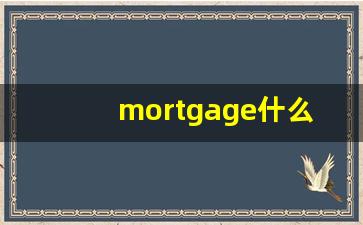 mortgage什么意思,mortgage中文翻译,mortgage用法及例句,mortgage怎么读-第1张图片-我的生活随想