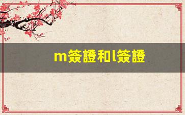 m簽證和l簽證(m簽證是什么類的簽證)