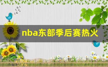 nba季后赛东西部战况-nba东部季后赛热火