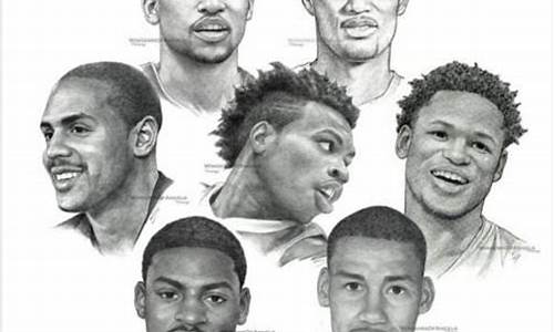 nba球星素描画_素描nba人物