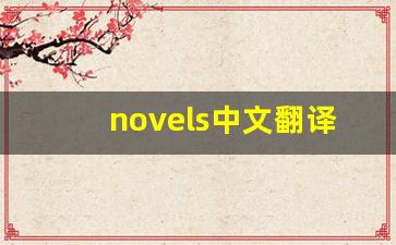 novels中文翻译,novels发音,novels用法及例句,novels是什么意思-第1张图片-我的生活随想