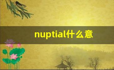 nuptial什么意思,nuptial中文翻译,nuptial用法及例句,nuptial怎么读-第1张图片-我的生活随想