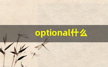 optional什么意思,optional中文翻译,optional用法及例句,optional怎么读-第1张图片-我的生活随想