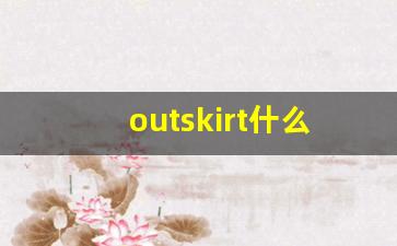 outskirt什么意思,outskirt中文翻译,outskirt用法及例句,outskirt怎么读-第1张图片-我的生活随想