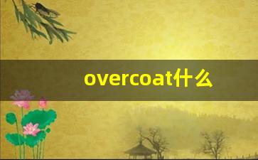 overcoat什么意思,overcoat中文翻译,overcoat用法及例句,overcoat怎么读-第1张图片-我的生活随想