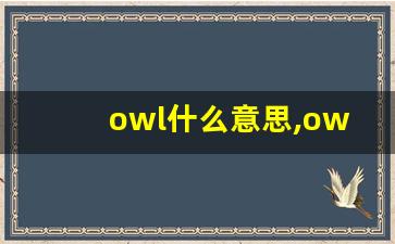 owl什么意思,owl中文翻译,owl用法及例句,owl怎么读-第1张图片-我的生活随想