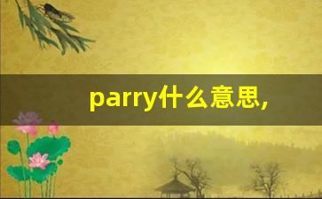 parry什么意思,parry中文翻译,parry用法及例句,parry怎么读-第1张图片-我的生活随想