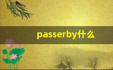 passerby什么意思,passerby中文翻译,passerby用法及例句,passerby怎么读-第1张图片-我的生活随想