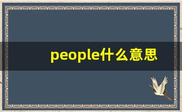 people什么意思,people中文翻译,people用法及例句,people怎么读-第1张图片-我的生活随想