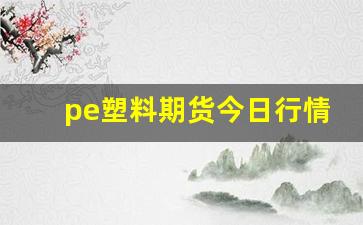 pe塑料期货今日行情(期货pe是不是塑料)_https://www.qldgs.com_恒指期货_第1张