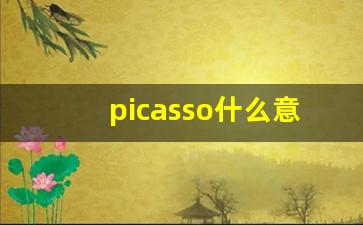 picasso什么意思,picasso中文翻译,picasso用法及例句,picasso怎么读-第1张图片-我的生活随想