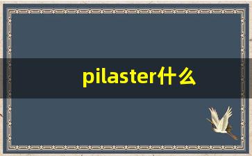 pilaster什么意思,pilaster中文翻译,pilaster用法及例句,pilaster怎么读-第1张图片-我的生活随想