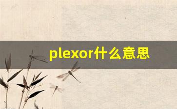plexor什么意思,plexor中文翻译,plexor用法及例句,plexor怎么读-第1张图片-我的生活随想