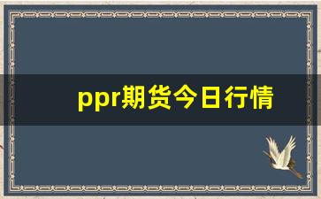 ppr期货今日行情(今日pp期货走势)_https://www.jumanxin.com_深交所_第1张