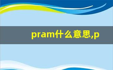 pram什么意思,pram中文翻译,pram用法及例句,pram怎么读-第1张图片-我的生活随想
