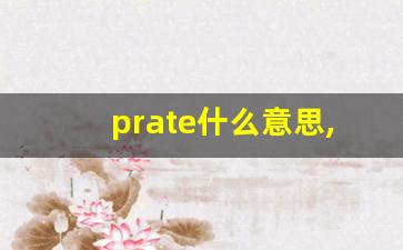 prate什么意思,prate中文翻译,prate用法及例句,prate怎么读-第1张图片-我的生活随想