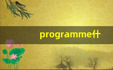programme什么意思,programme中文翻译,programme用法及例句,programme怎么读-第1张图片-我的生活随想