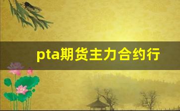 pta期货主力合约行情(pta期货主力合约最新报价)_https://www.haiwangdasha.com_深交所_第1张