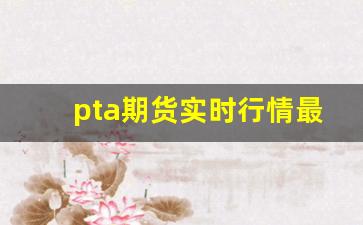 pta期货实时行情最新消(pta期货行情最新消息)_https://www.rzcpcj.com_直通车_第1张