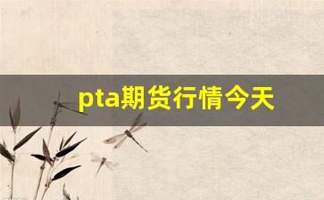 pta期货行情今天(PTA期货行情实时行情)_https://www.huakunhengjia.com_期货资讯_第1张