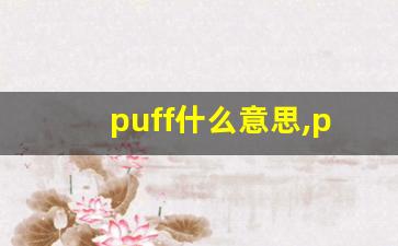 puff什么意思,puff中文翻译,puff用法及例句,puff怎么读-第1张图片-我的生活随想