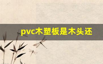 pvc木塑板是木头还是塑料(pvc木塑板材)_https://www.gen-fastener.com_大商所_第1张