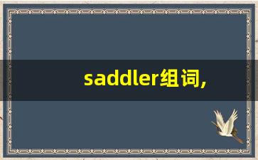 saddler组词,saddler中文翻译,saddler造句,saddler的发音-第1张图片-我的生活随想