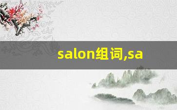 salon组词,salon中文翻译,salon造句,salon的发音-第1张图片-我的生活随想
