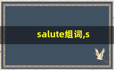 salute组词,salute中文翻译,salute造句,salute的发音-第1张图片-我的生活随想
