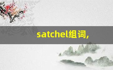 satchel组词,satchel中文翻译,satchel造句,satchel的发音-第1张图片-我的生活随想