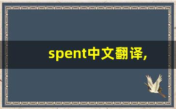 spent中文翻译,spent发音,spent用法及例句,spent是什么意思-第1张图片-我的生活随想