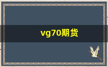 vg70期货(vix期货)_https://www.xzdzchf.com_上交所_第1张
